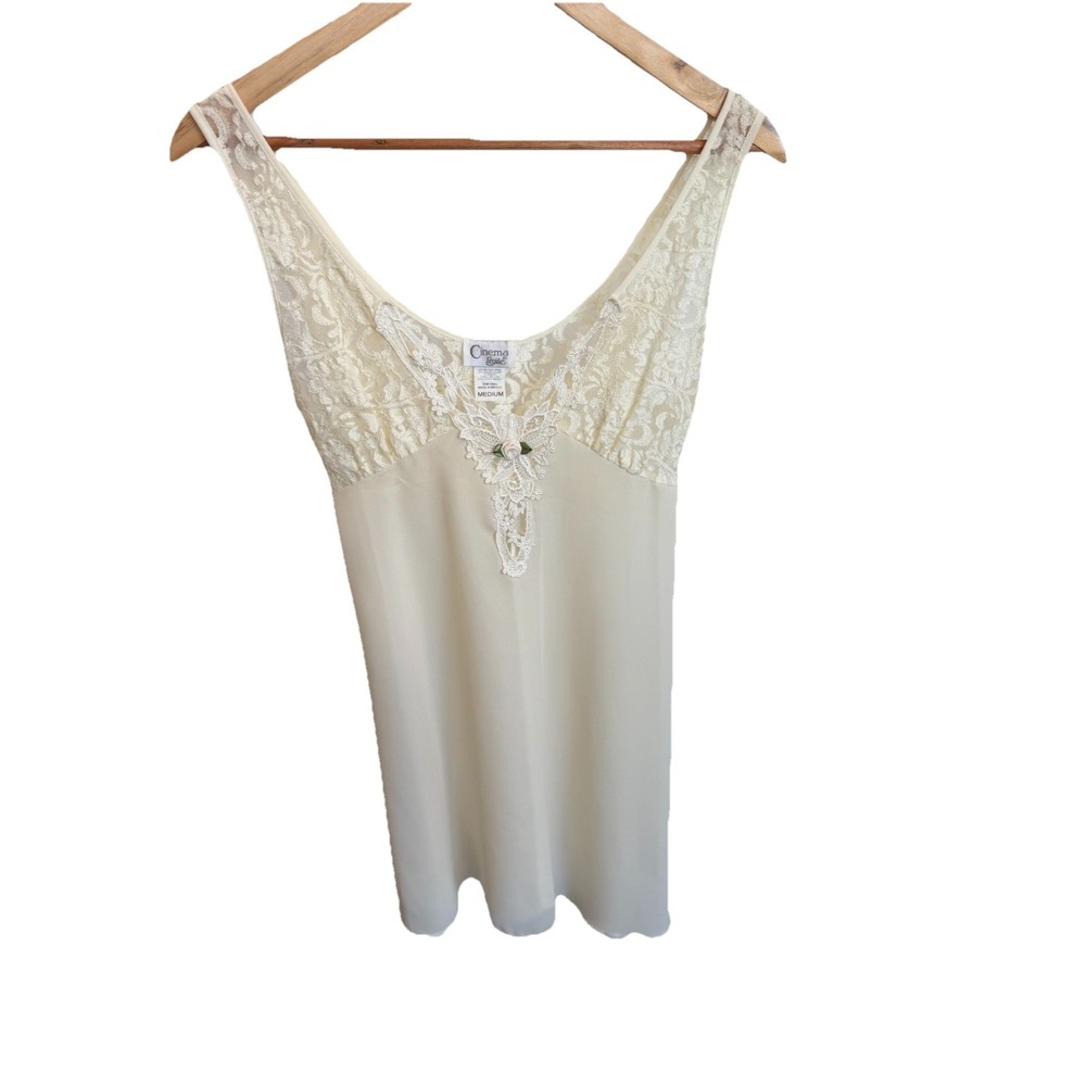 Stunningly Sexy Peignoir Slip Dress By Cinema Exoile Sz Medium Lingerie
